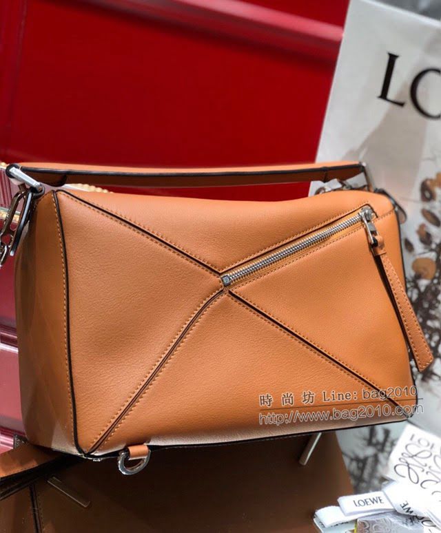 LOEWE經典爆款包包 羅意威中號Puzzle幾何拼接手提斜挎包 10171  tcl1149
